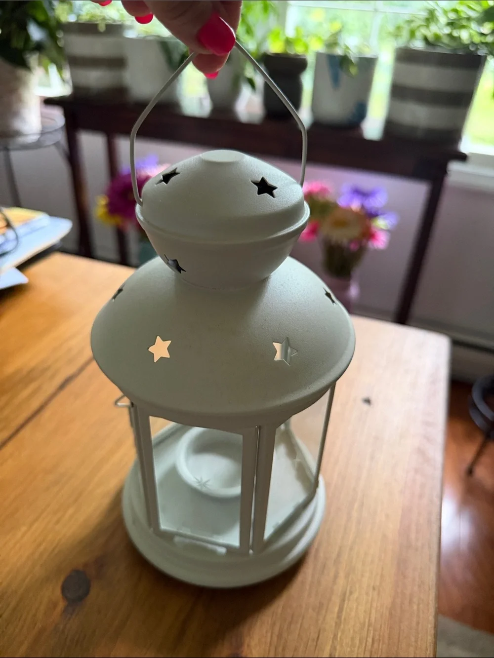 White Star Cutout Lantern - Home Accents
